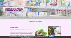 Desktop Screenshot of farmacialaolivalicenciadofernandolopez.com