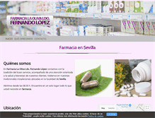 Tablet Screenshot of farmacialaolivalicenciadofernandolopez.com